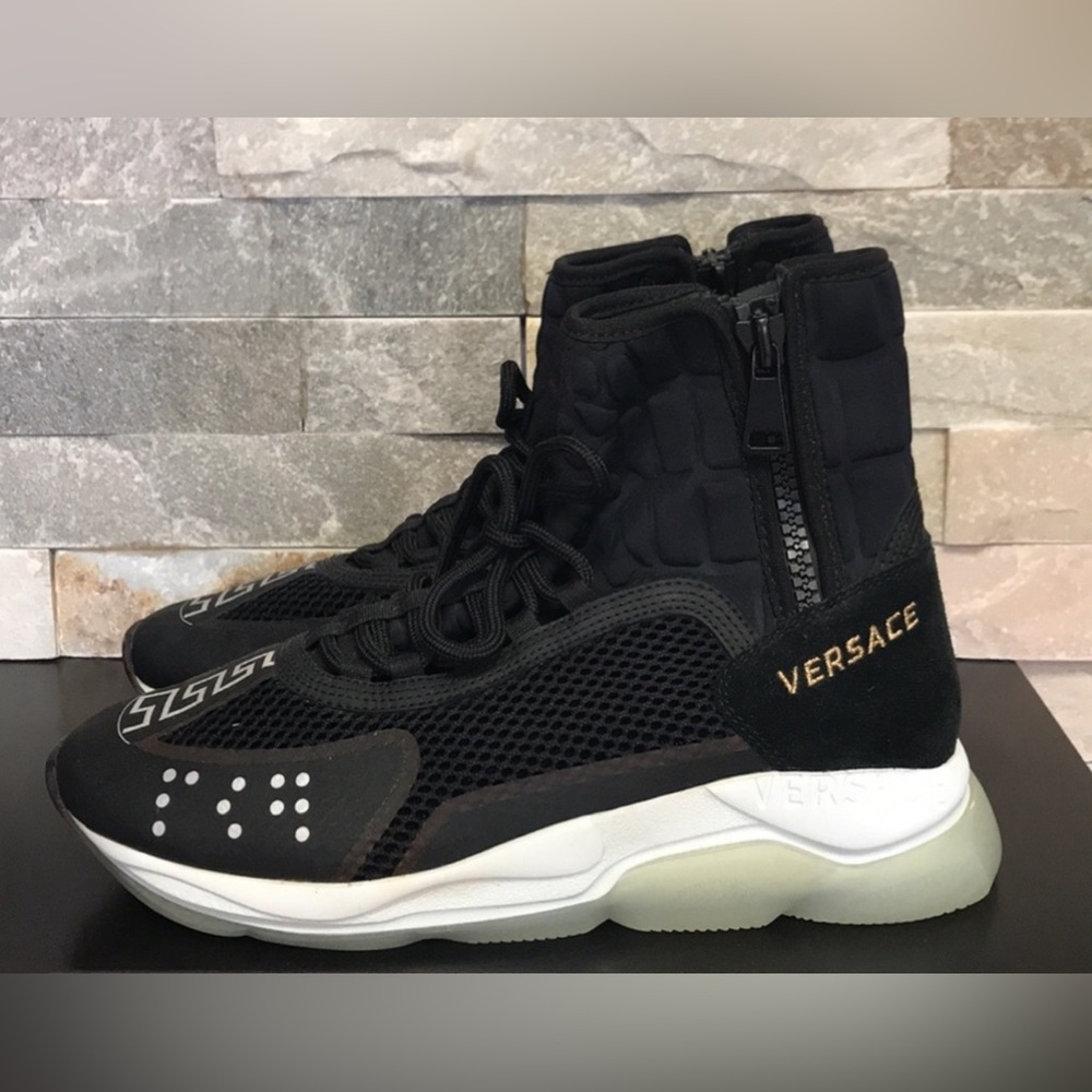 VERSACE Chain Reaction Sneakers - EUC
